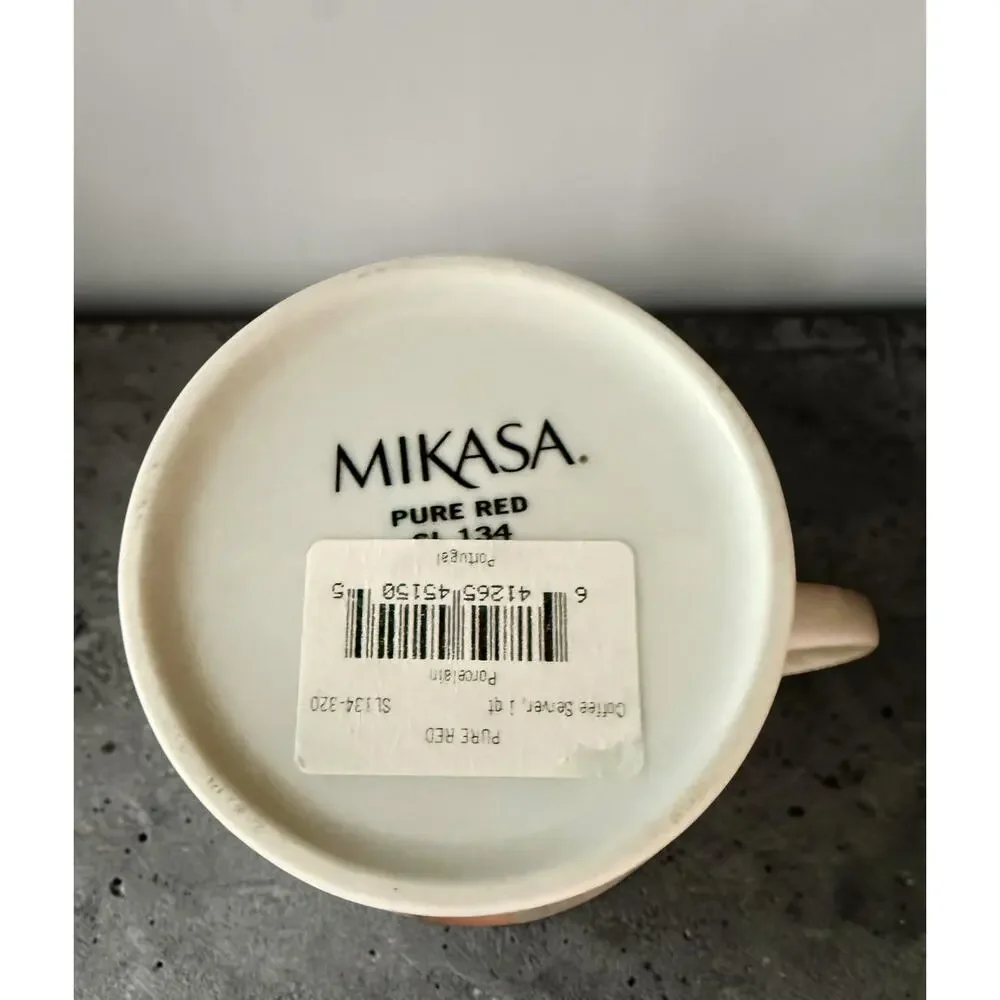 Mikasa PURE RED Porcelain Coffee Pot Server SL 134 - Retired